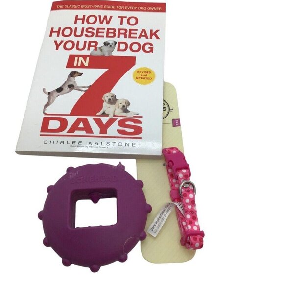 New Puppy Starter Items Potty Training Book Snap Closure Collar Treat Holder - Picture 5 of 5